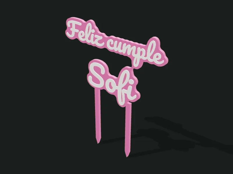 Adornos y letras 3D